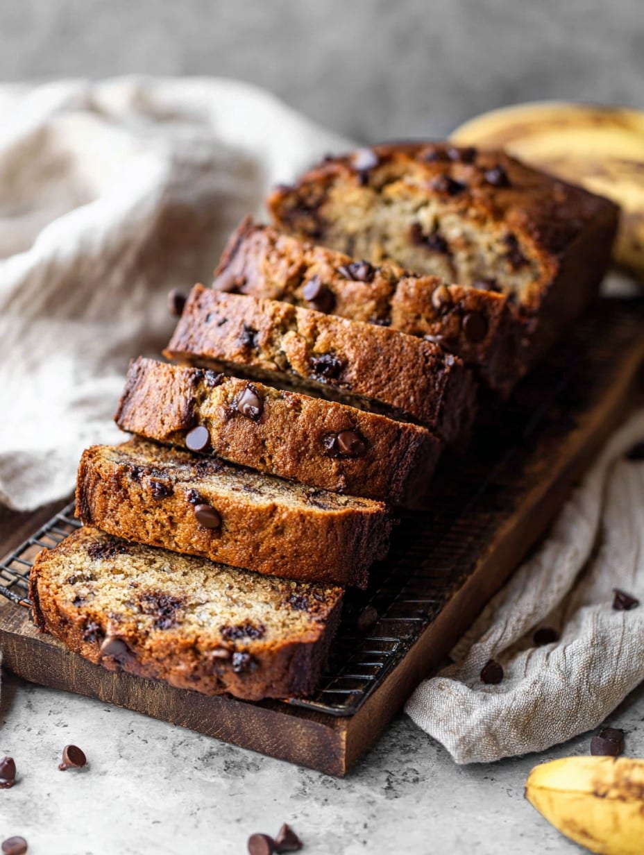 Super Moist Chocolate Chip Banana Bread