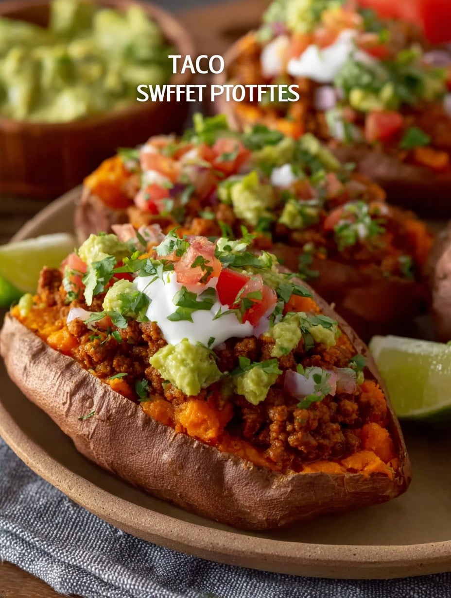TACO STUFFED SWEET POTATOES
