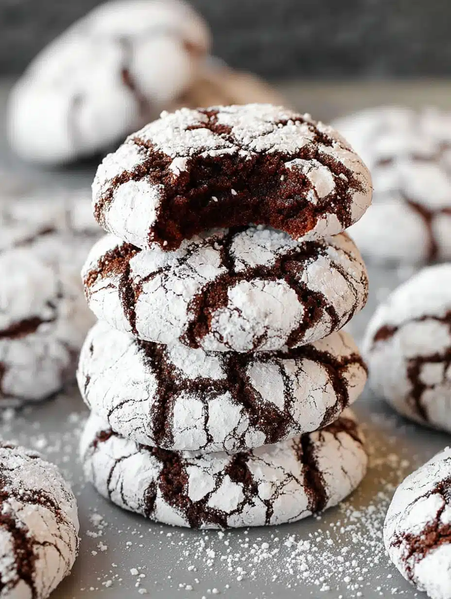 The BEST Chocolate Crinkle Cookies Recipe