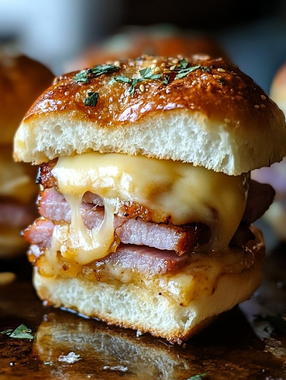 The Glazed Ham and Cheese Sliders with the Secret Ingredient Your Guests Will Beg For