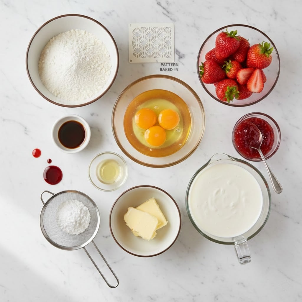 The Secret to a Gorgeous Strawberry Cake Roll for Show-Stopping Desserts (With the Pattern Baked In)