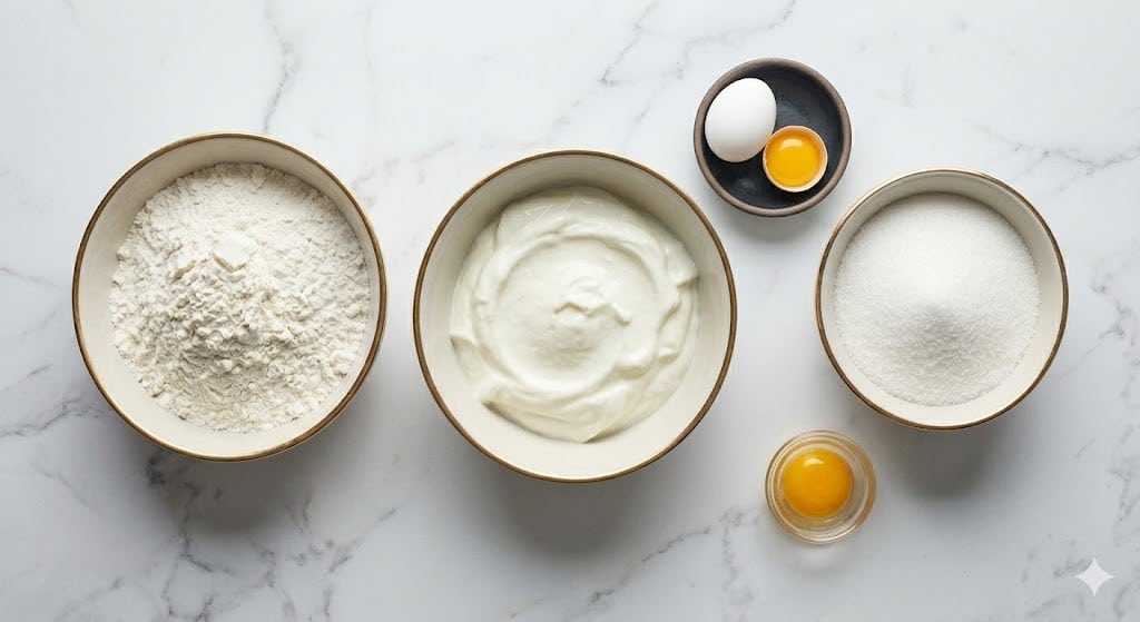 3 Ingredient Creamy Yogurt Cake