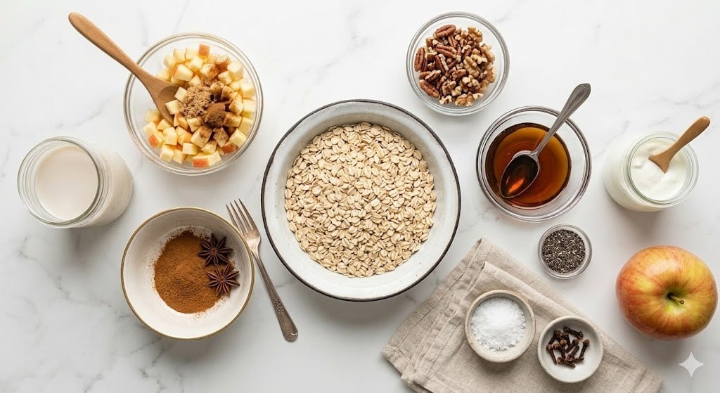 Apple Cinnamon Overnight Oats