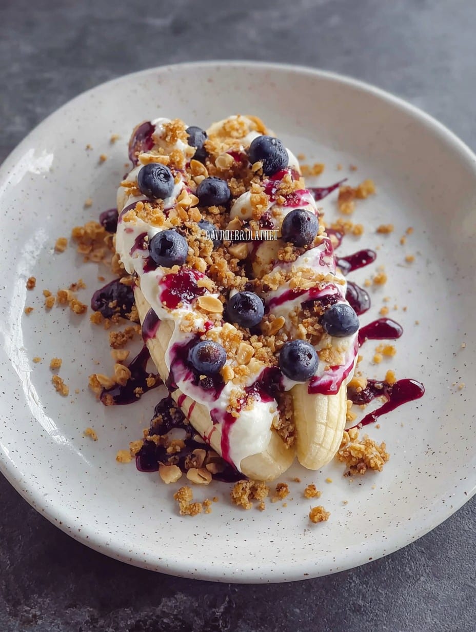 Blueberry Crumble Banana Split