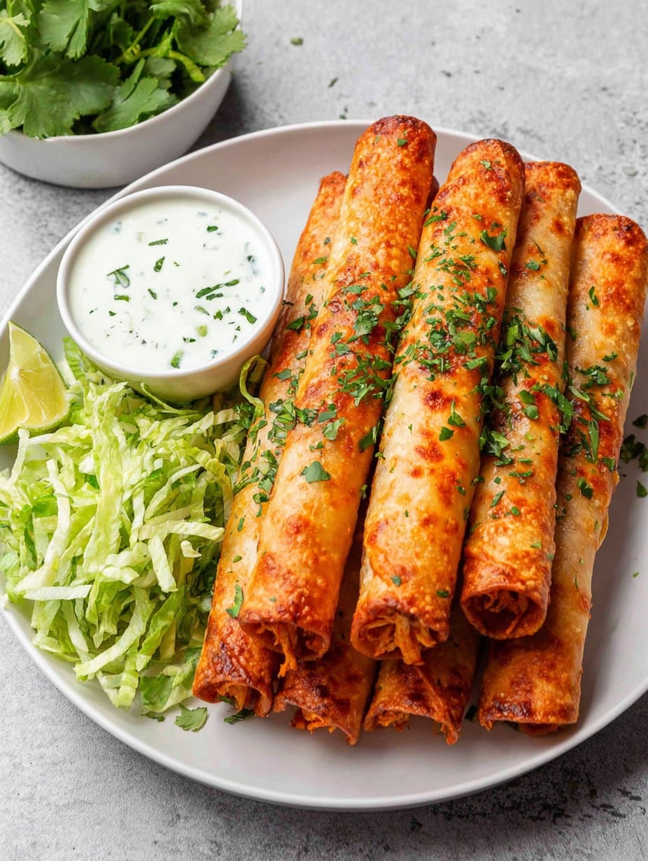 Buffalo Chicken Taquitos