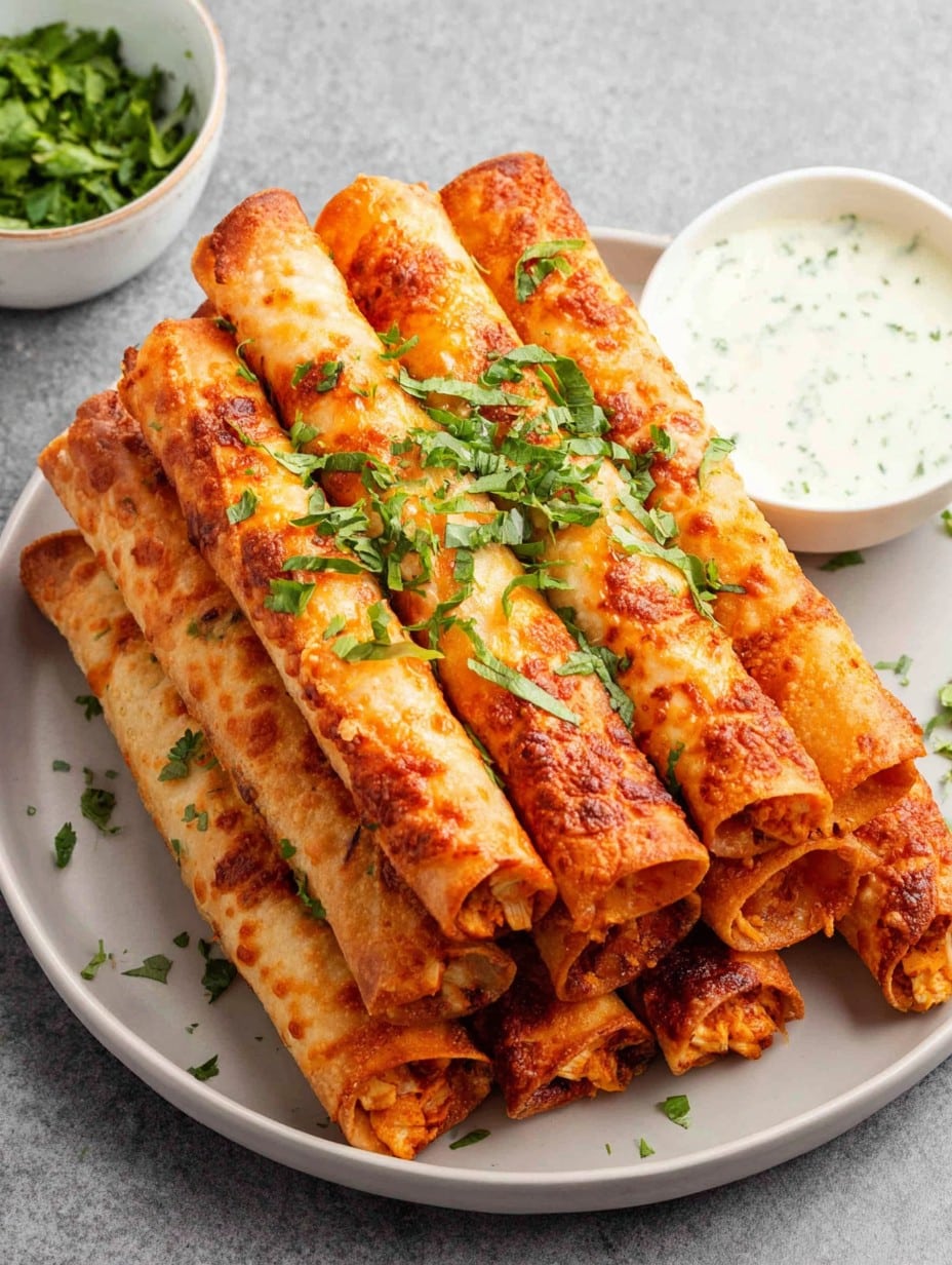 Buffalo Chicken Taquitos