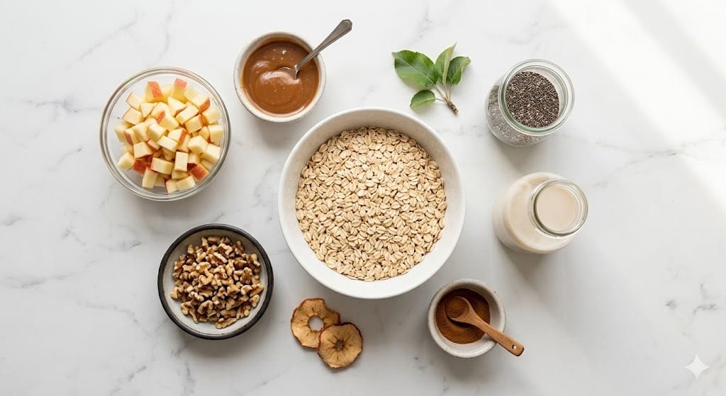 Caramel Apple Overnight Oats