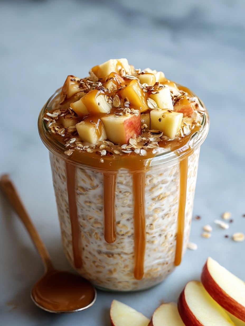 Caramel Apple Overnight Oats