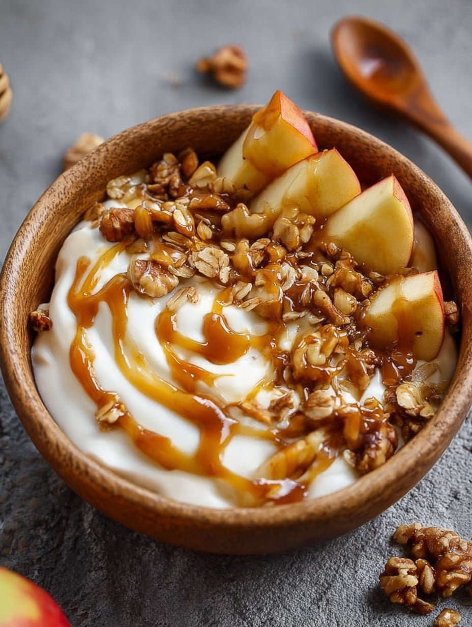Caramel Apple Pie Yogurt Bowl