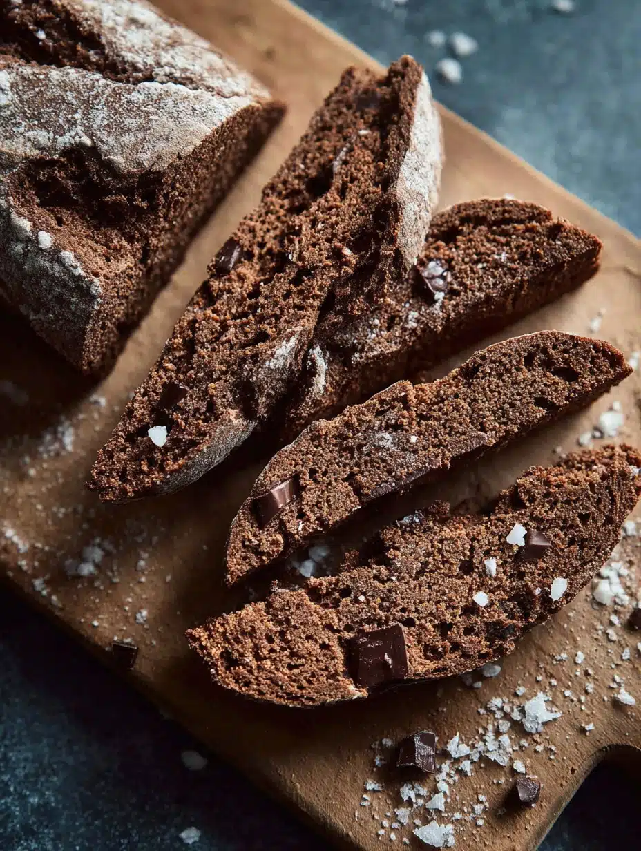 Chocolate Sourdough Biscotti