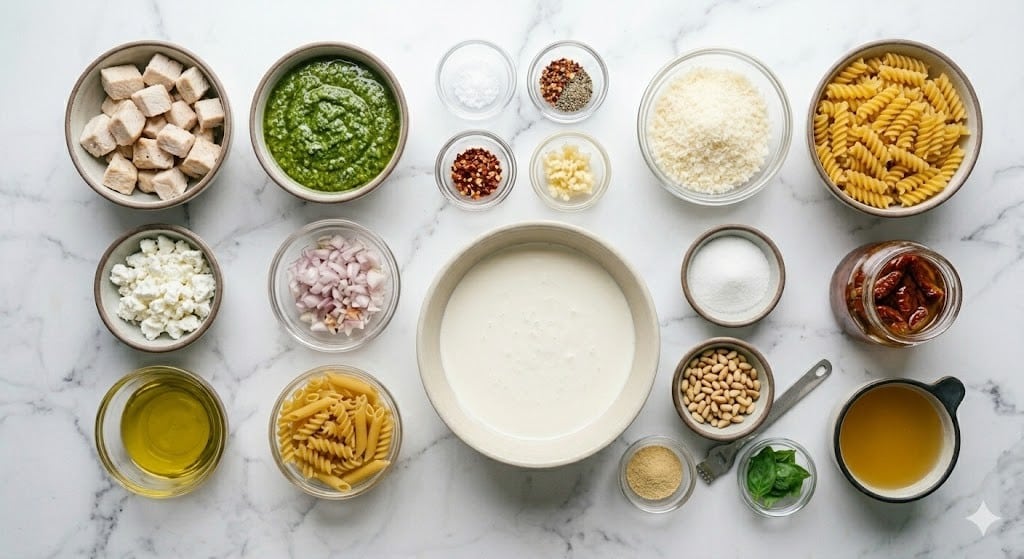 Creamy Pesto Chicken Pasta