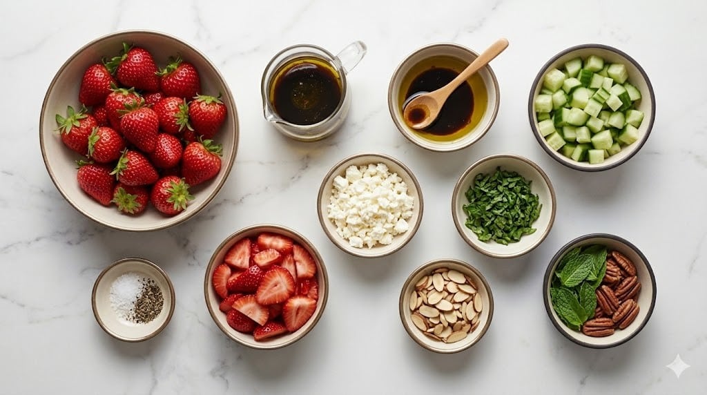 Cucumber Strawberry Salad