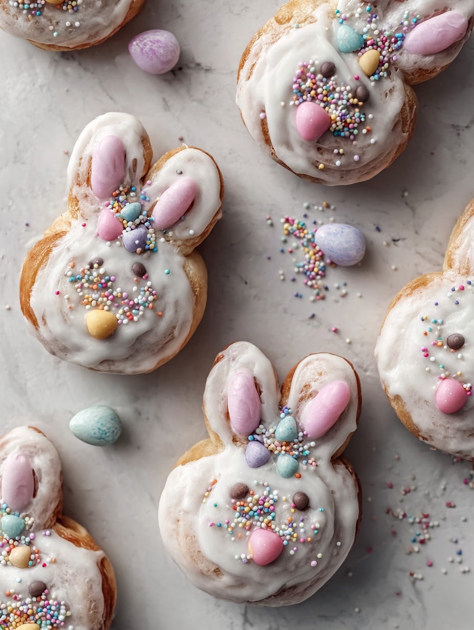 Easter Bunny Cinnamon Rolls