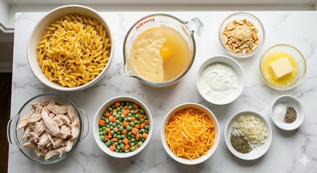 Easy Chicken Noodle Casserole