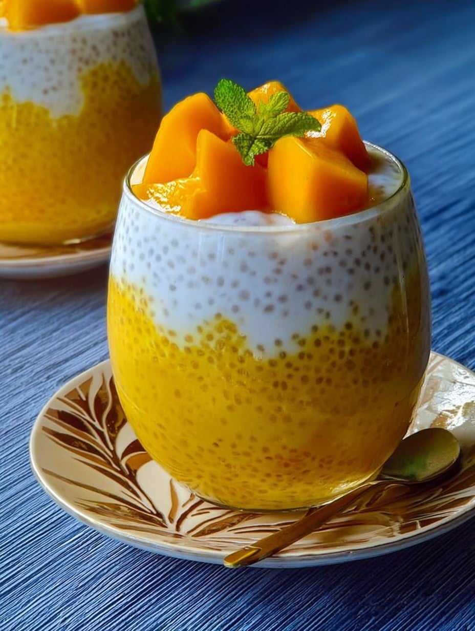 Easy Mango Sago (Dessert Pudding)