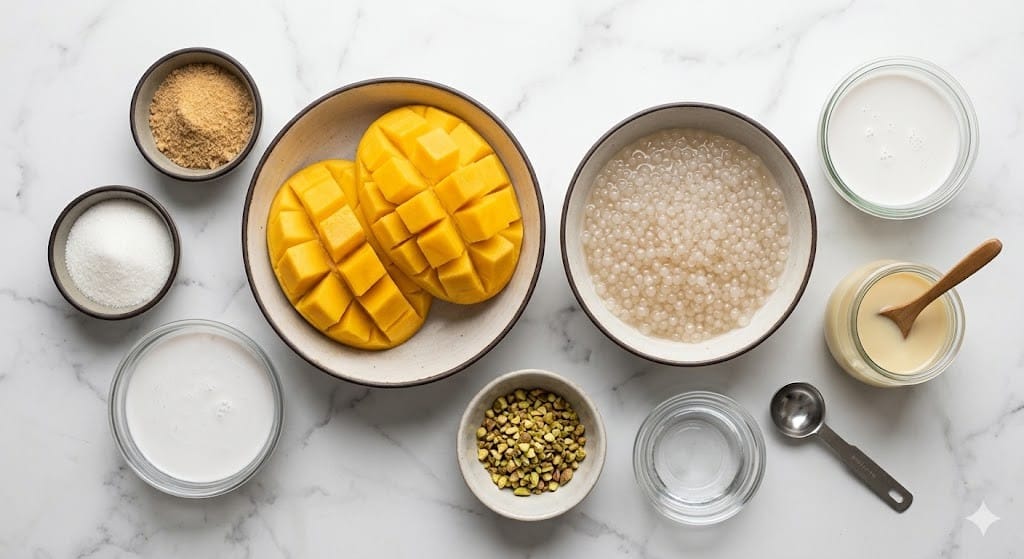 Easy Mango Sago (Dessert Pudding)