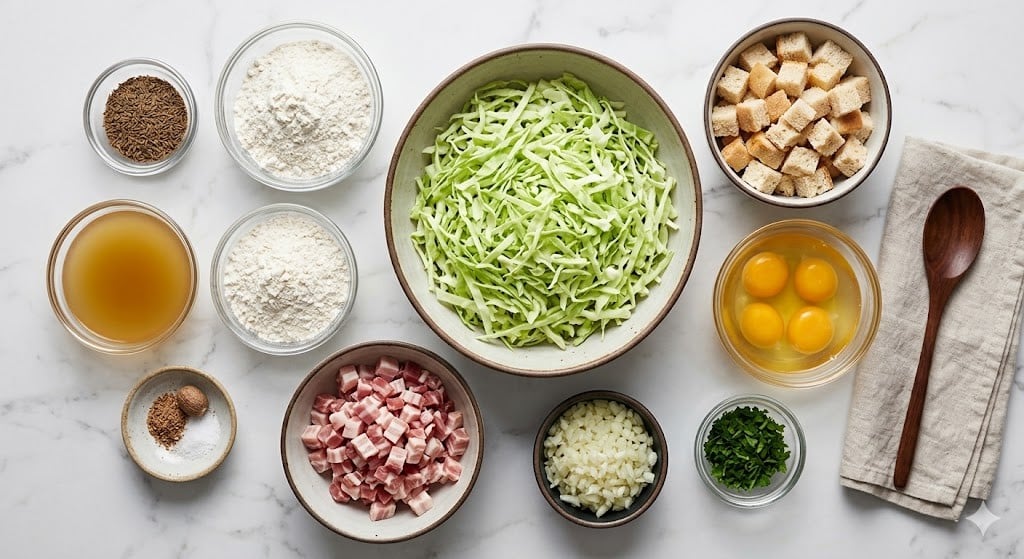 German Cabbage and Dumplings