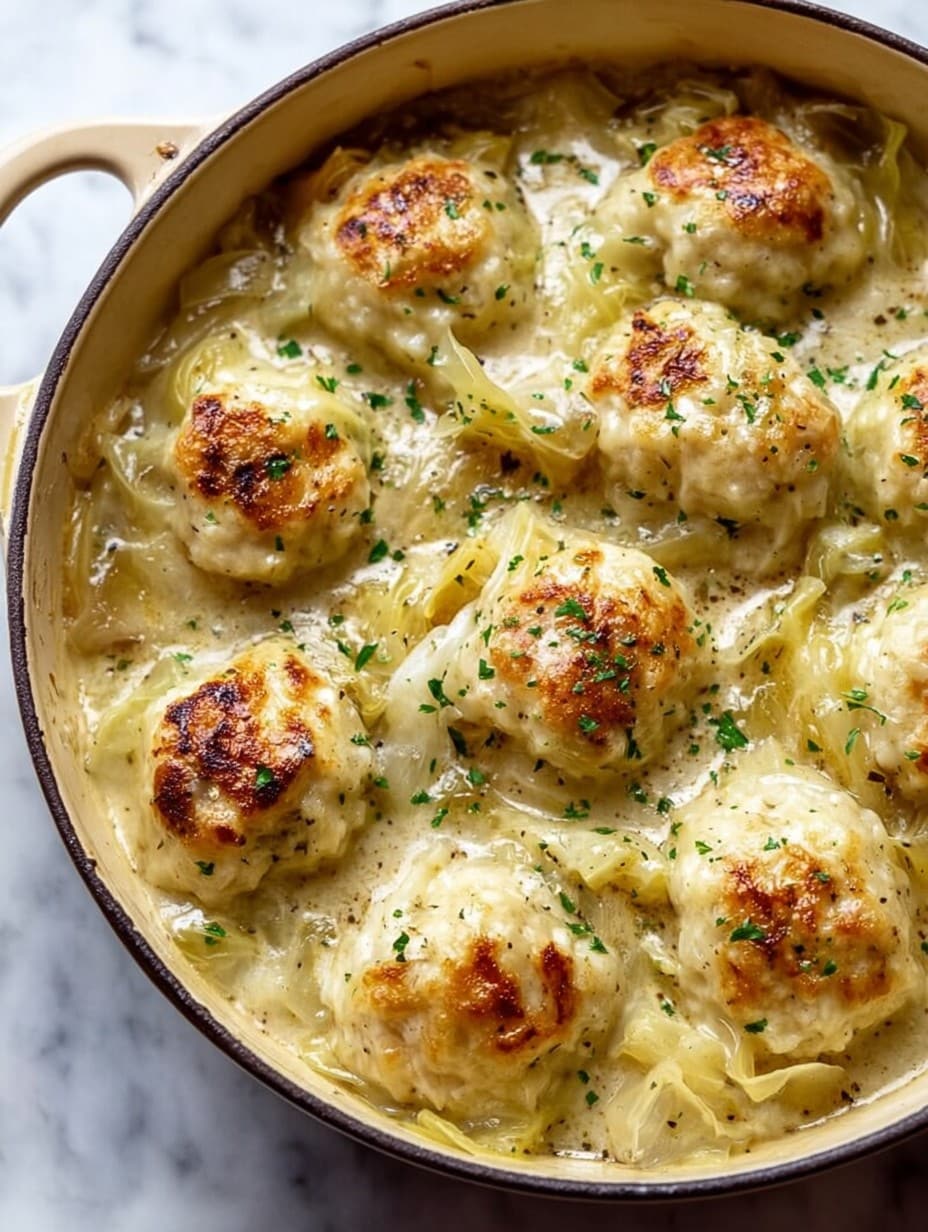 German Cabbage and Dumplings