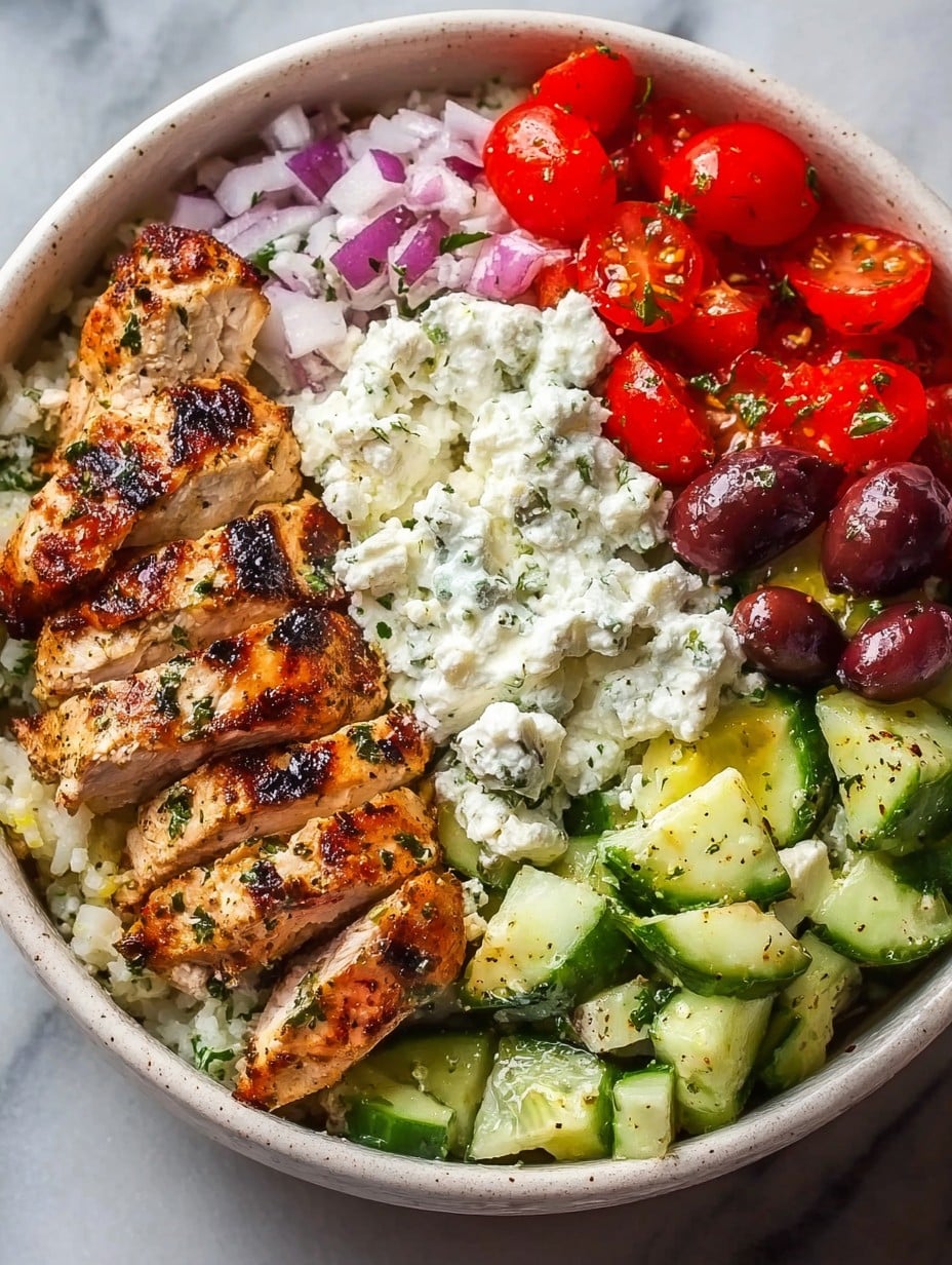 Greek Chicken Bowls Recipe