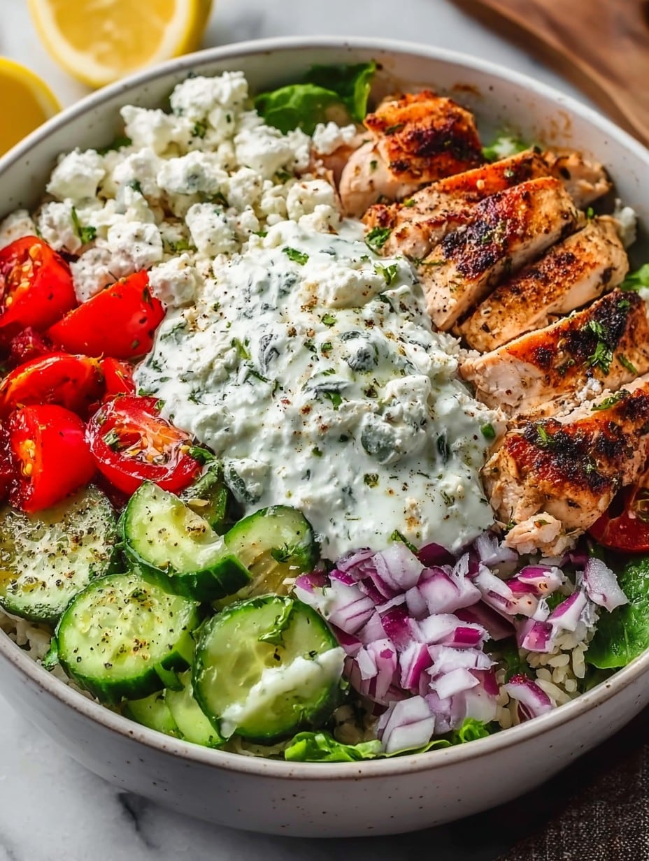 Greek Chicken Bowls Recipe