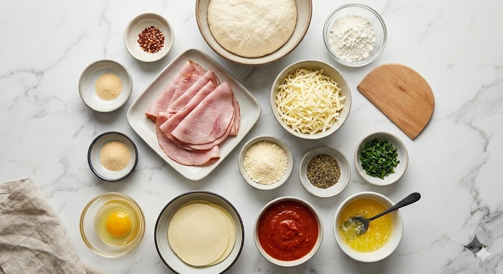 Ham and Cheese Stromboli Rolls