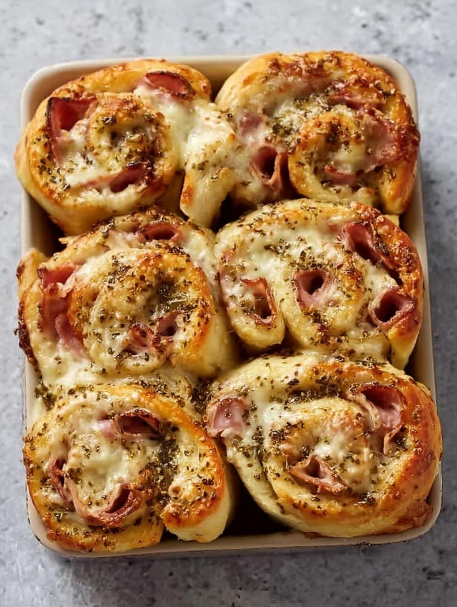 Ham and Cheese Stromboli Rolls