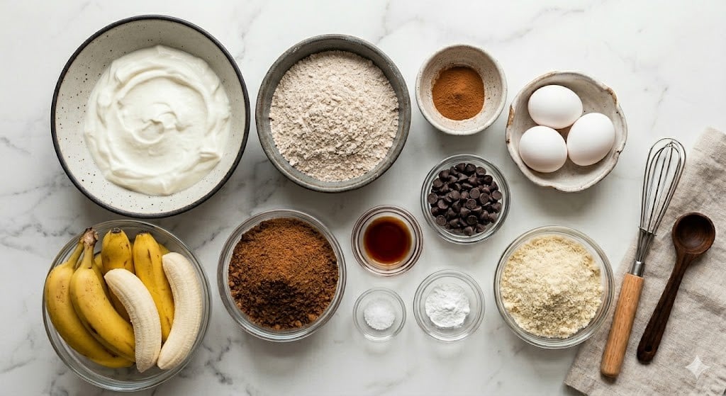 Healthy Greek Yogurt Banana Muffins, Bake a Dozen!