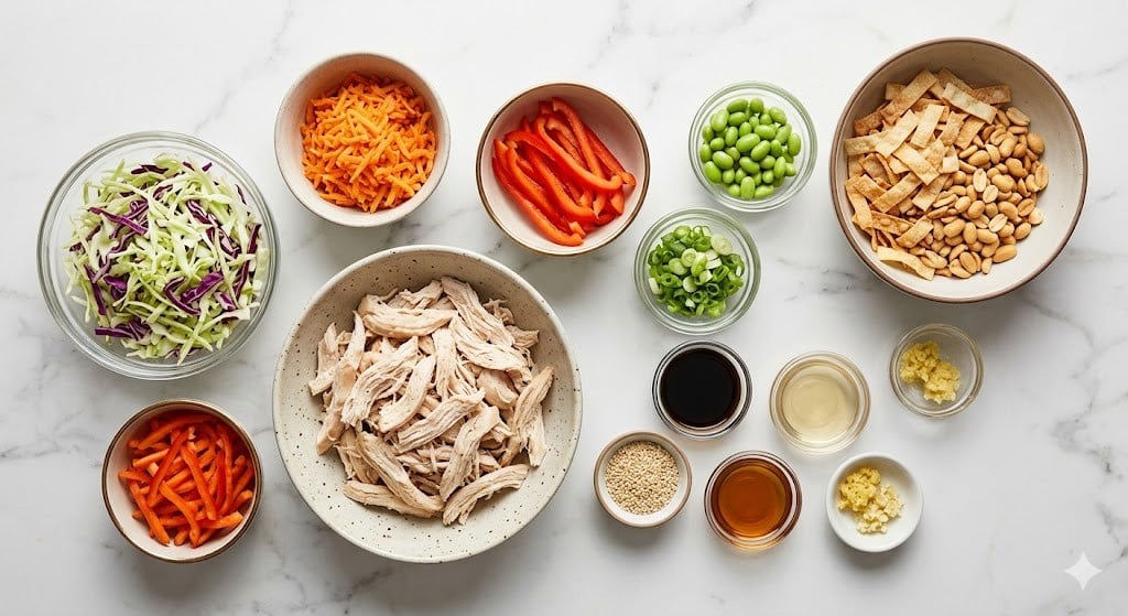 High Protein Asian Chicken Salad