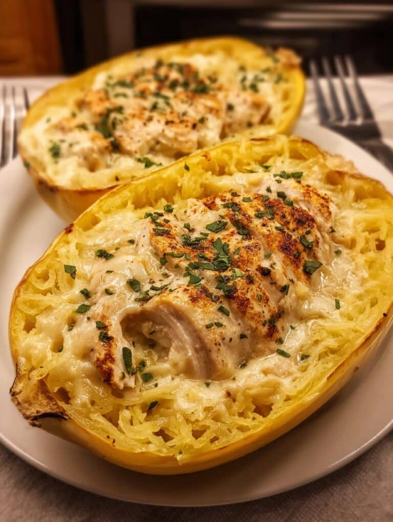 high protein chicken alfredo spaghetti squash 0 20260326 005621