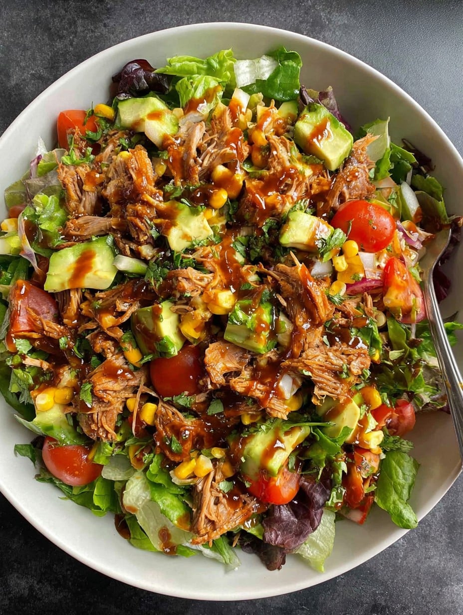 High Protein Pork Shoulder Carnitas Salad Recipe Crockpot