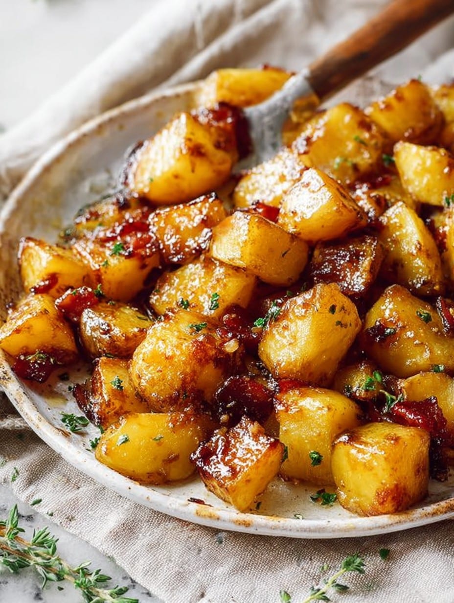 Honey Bacon Roasted Potatoes