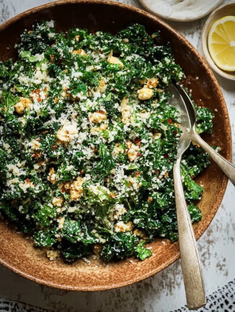 Lemon Parm Kale Salad