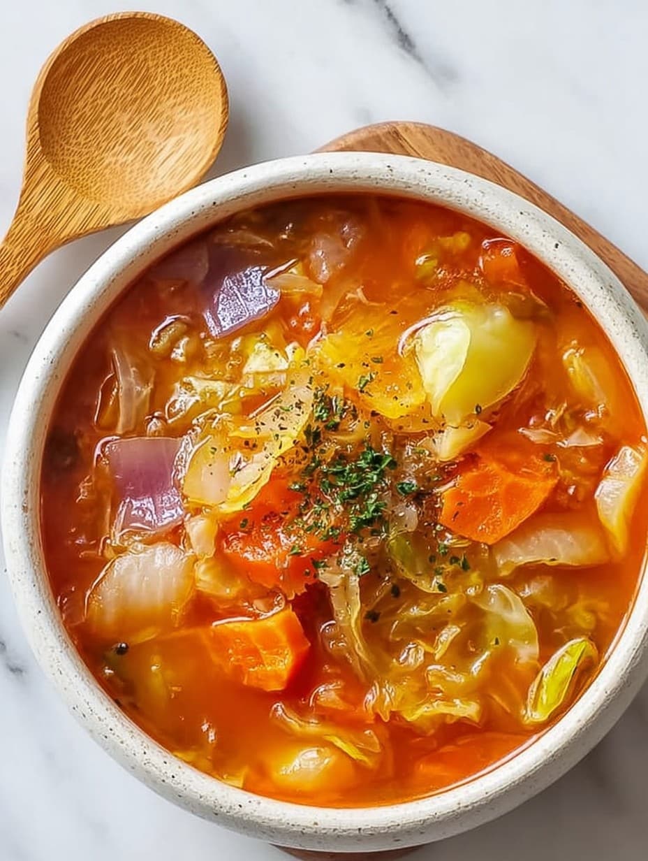 Low Calorie Cabbage Fat Burning Soup