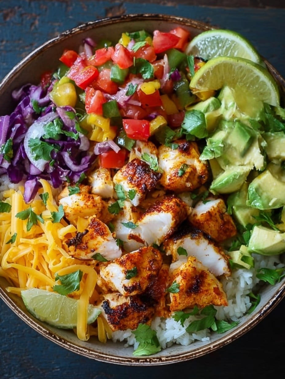 Low-Carb Fish Taco Bowls