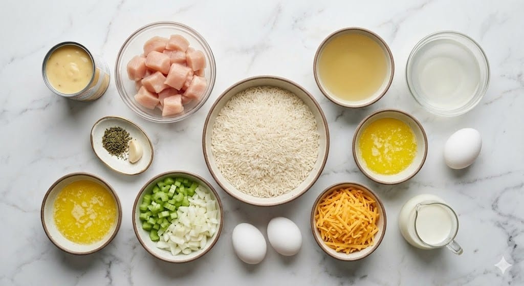 Mamaw's Chicken and Rice Casserole