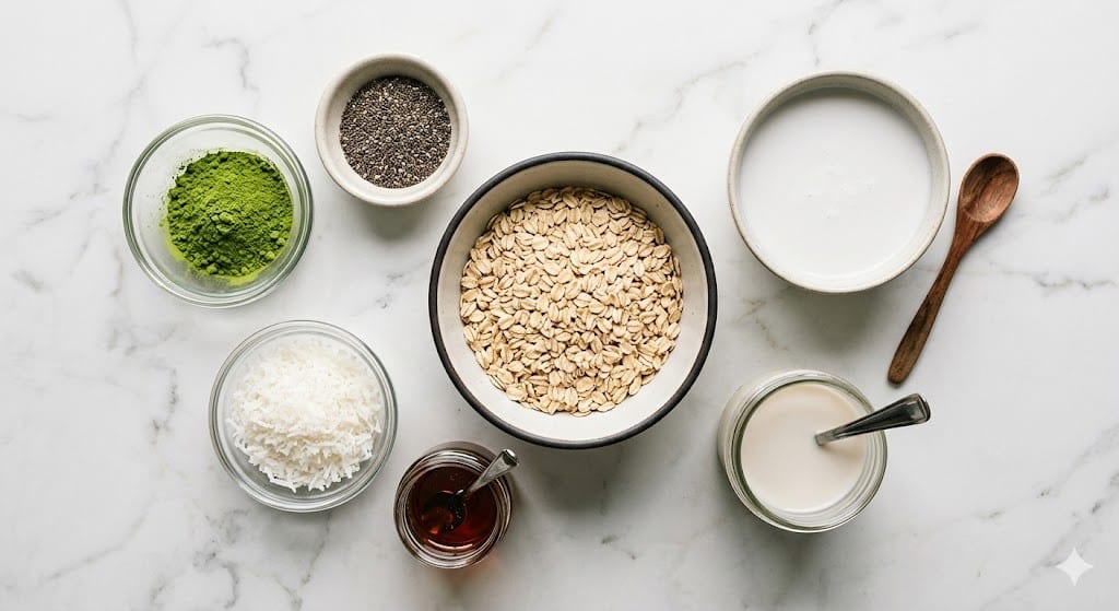 Matcha Coconut Overnight Oats