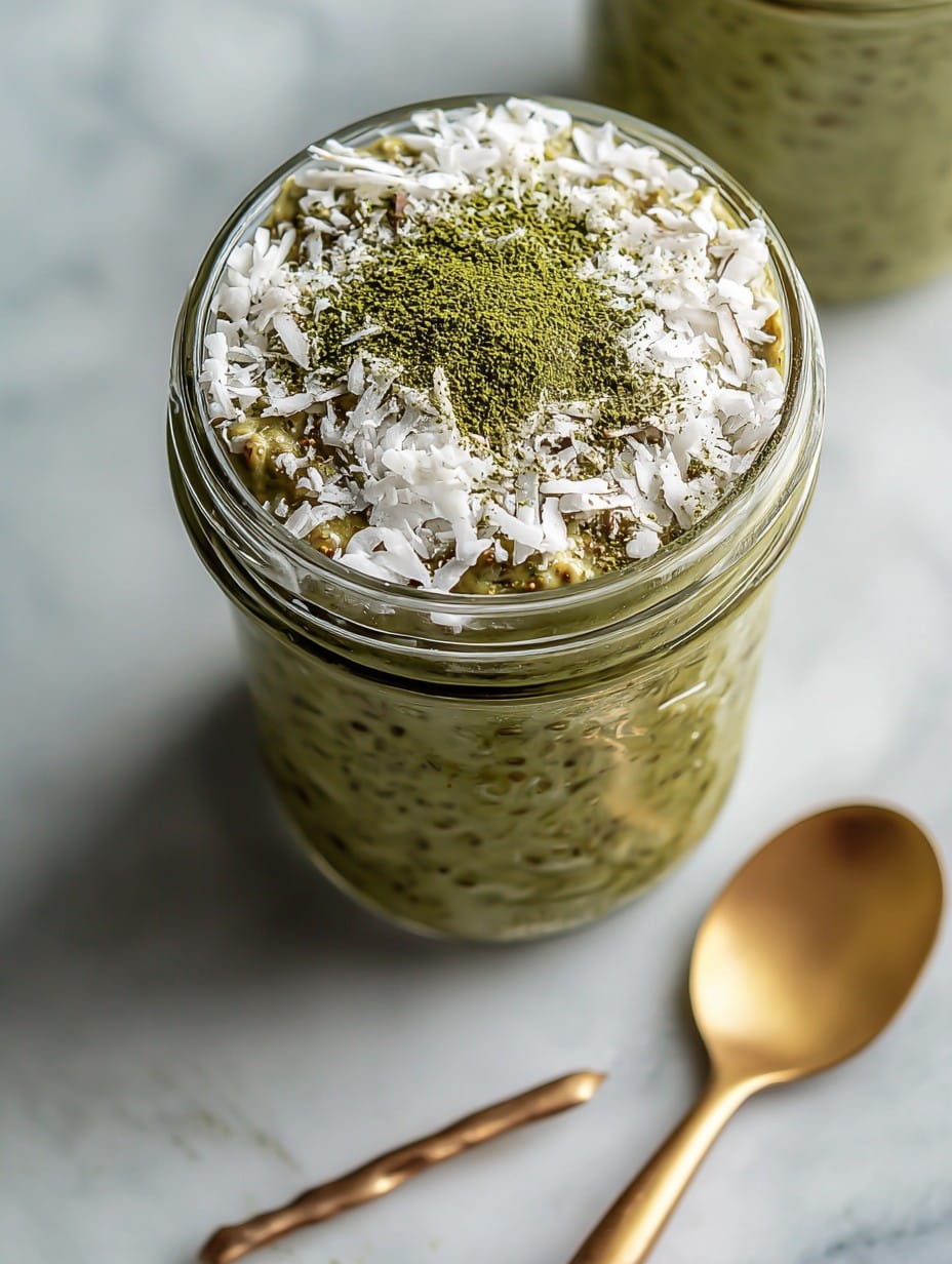 Matcha Coconut Overnight Oats