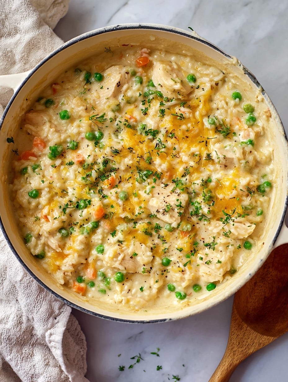 One-Pot Creamy Chicken and Rice Casserole