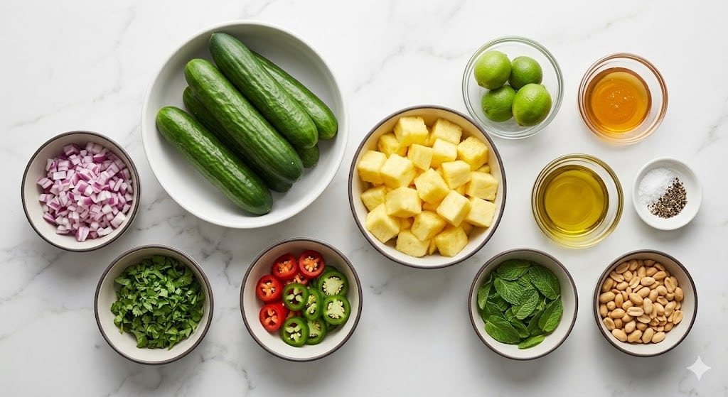Pineapple Cucumber Salad