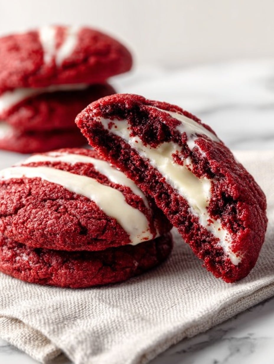 Red Velvet Cheesecake Cookies