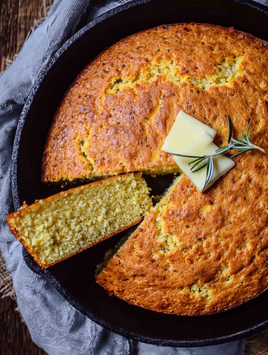 Skillet Sourdough Discard Cornbread