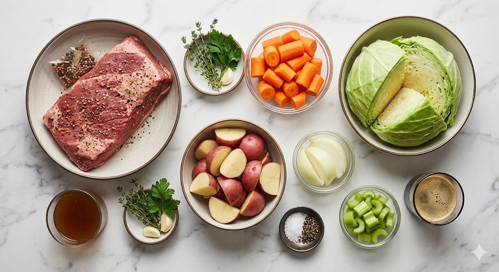 Slow Cooker Corned Beef and Cabbage Recipe