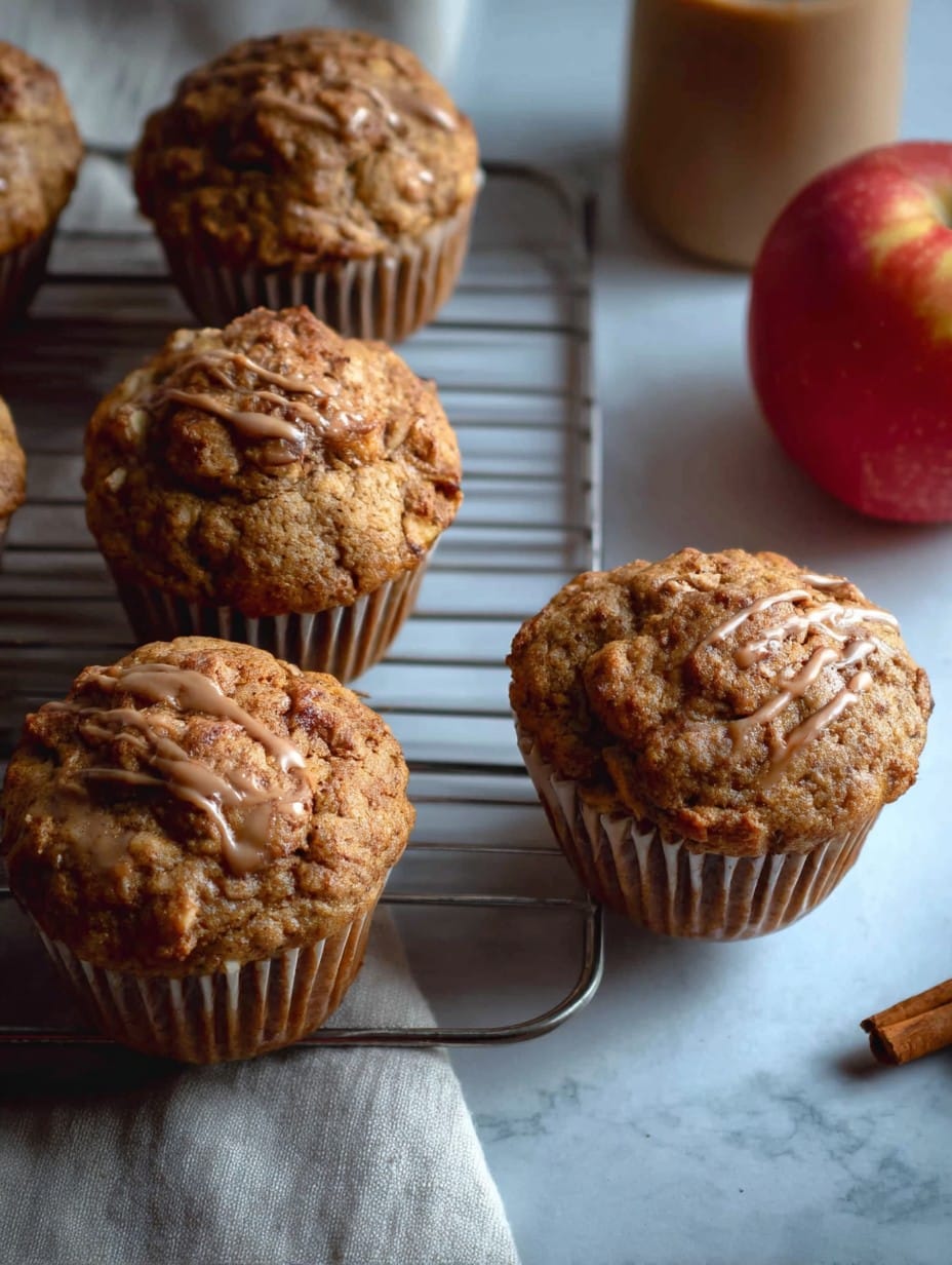 Sourdough Discard Apple Muffins