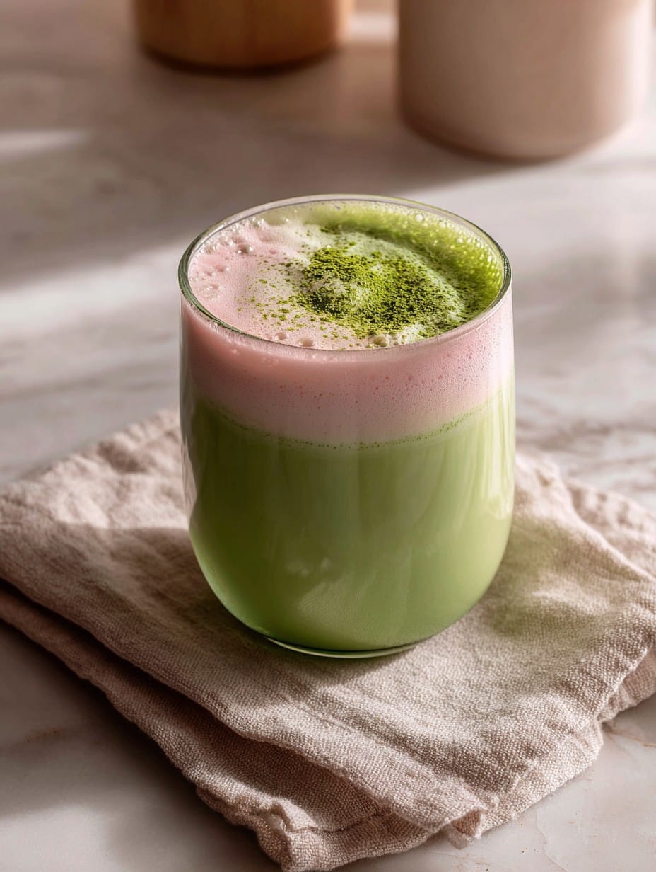 Strawberry Matcha Latte