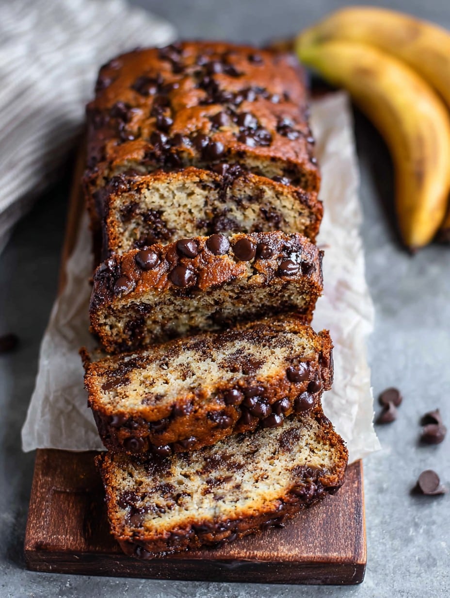 Super Moist Chocolate Chip Banana Bread Recipe