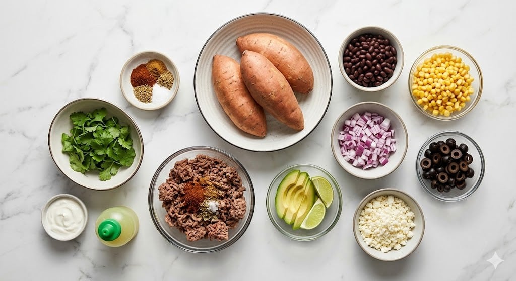 Taco Stuffed Sweet Potatoes