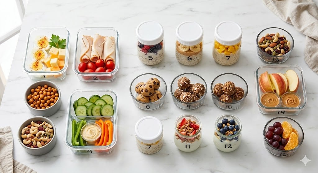 15 Easy Meal Prep Snacks To Make Ahead for The Week