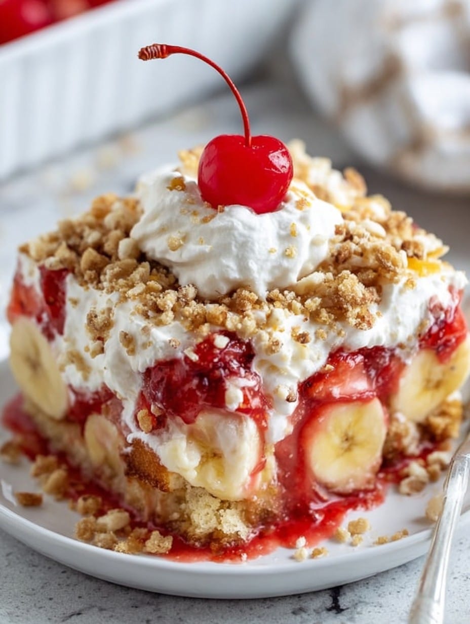 Banana Split Dump Cake