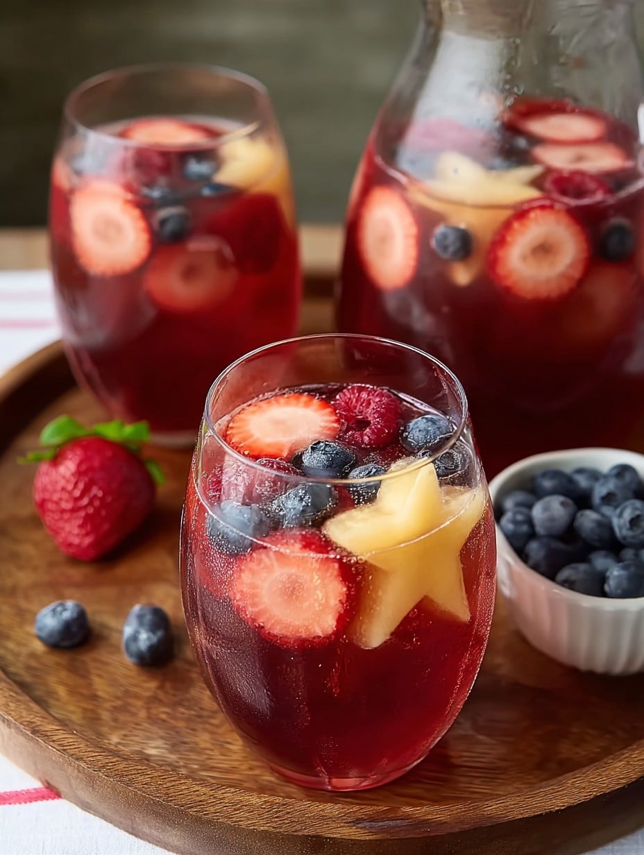 Berry-Infused Star-Spangled Sangria