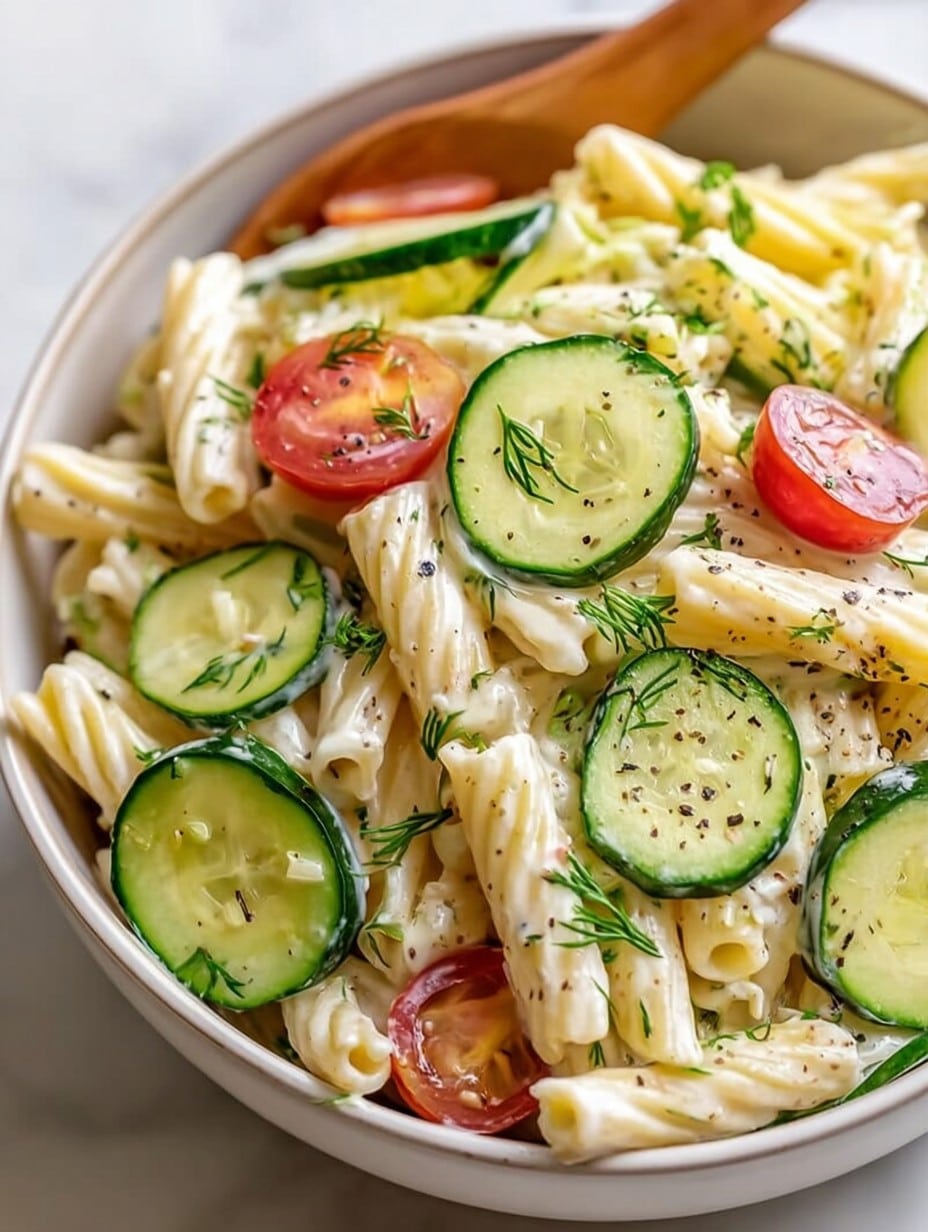 Best Cucumber Pasta Salad